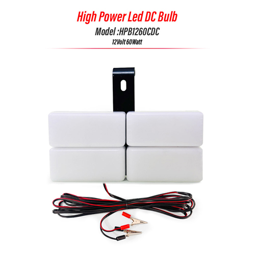 60 Watts CDC, High Power LED Bulb - 12V DC