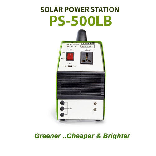 500VA Solar Power Station with Inbuilt 704WH Lithium-Battery, PS-500LB
