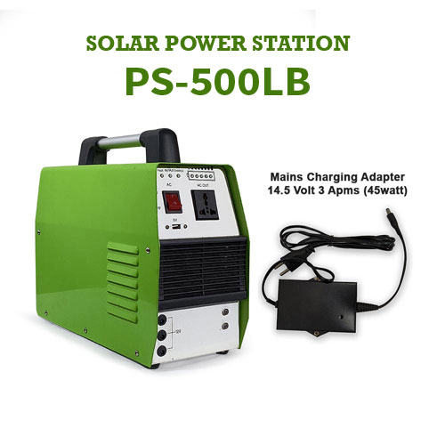 500VA Solar Power Station with Inbuilt 704WH Lithium-Battery, PS-500LB