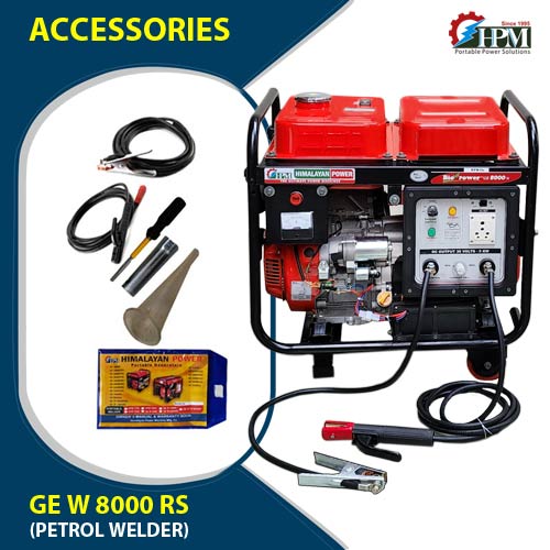 300 Amps Welding Generator -5 KW,  Model GE-W8000RS, Recoil & Self Start