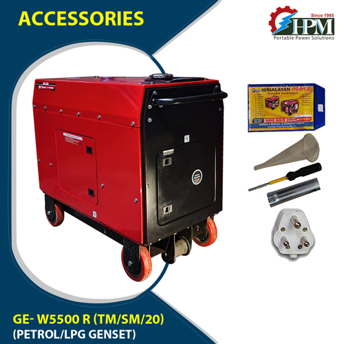 200 Amps Petrol Welding Generator 5 KW , Model Hybrid GE-W5500R, Recoil Start