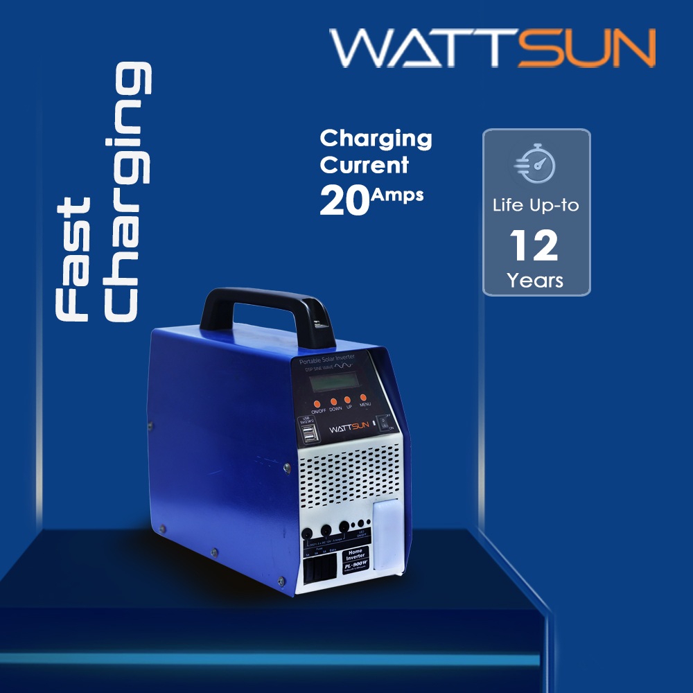 PL-900W-XL 900VA Pure Sine Wave Portable Solar Inverter with 86Ah LiFePO4 Battery