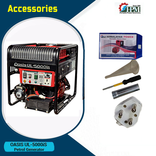 5 KVA Smart Portable Digital Inverter Generator Oasis UL-5000is, Self Start &  Recoil Start