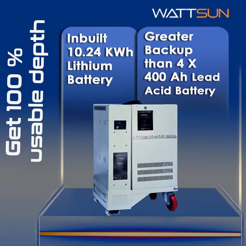 5KVA Lithium UPS- Inverter with solar panels