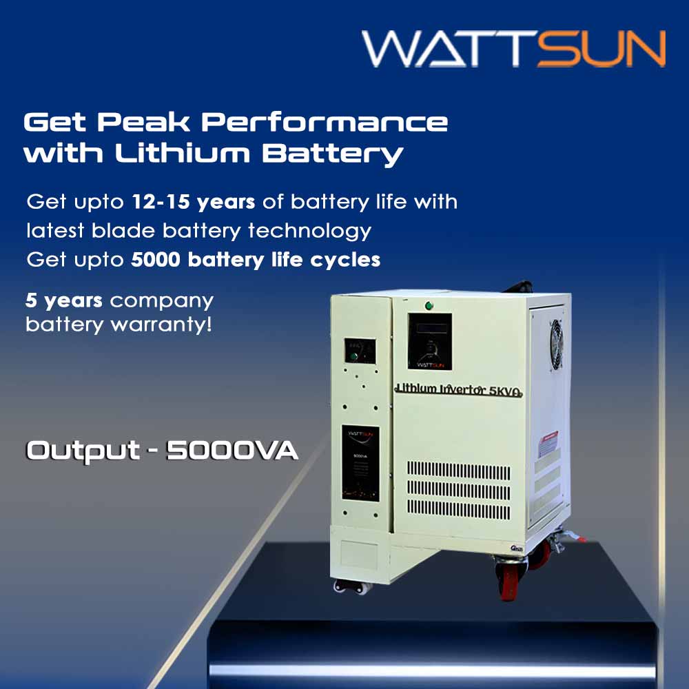 5KVA Lithium UPS- Inverter with solar panels