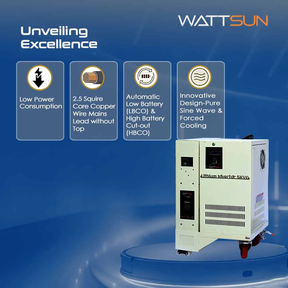 5KVA Lithium UPS- Inverter with solar panels