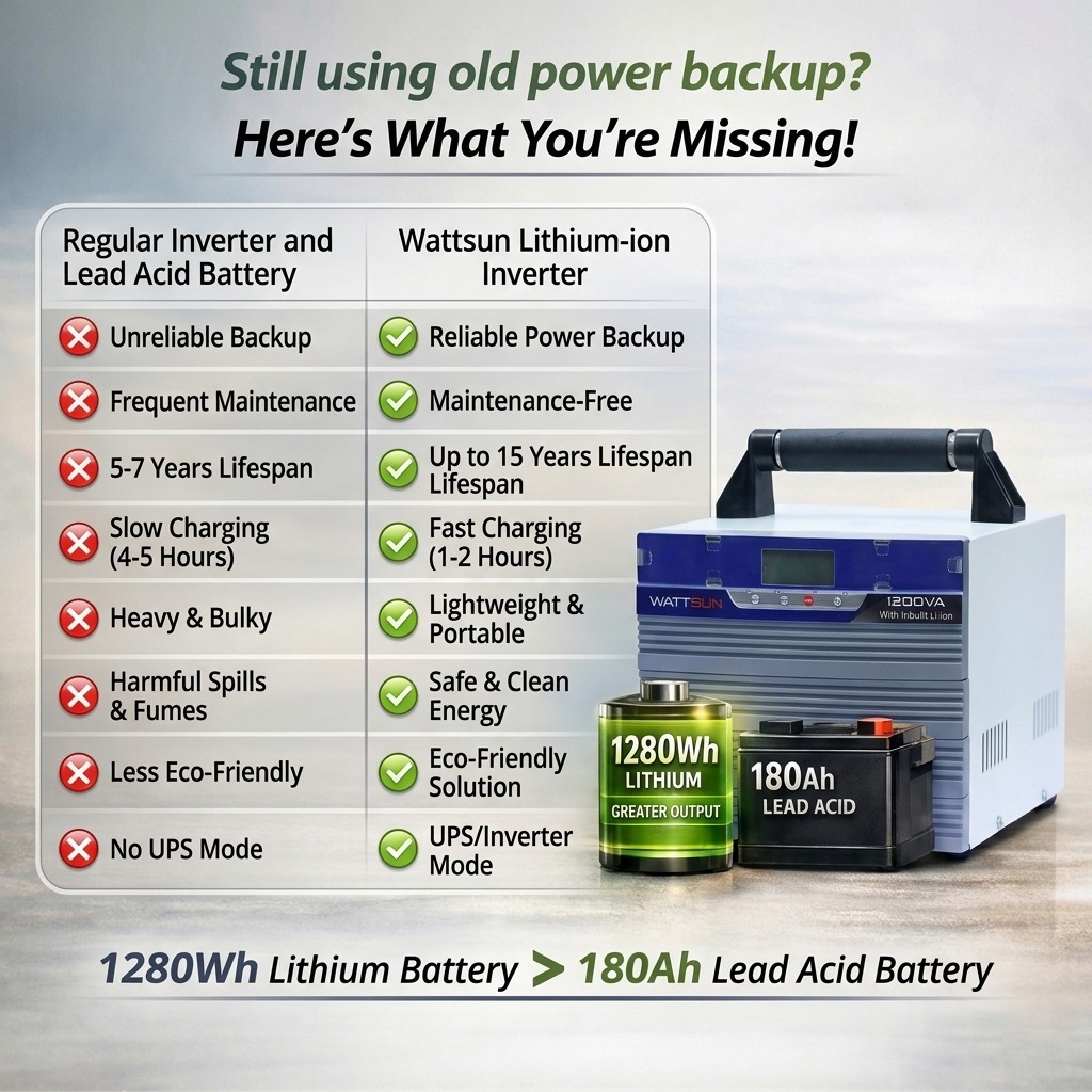 1200W Portable UPS inverter with Inbuilt 1280Wh Lithium battery,  Maximum Ac Output 1200VA UPS-1200W