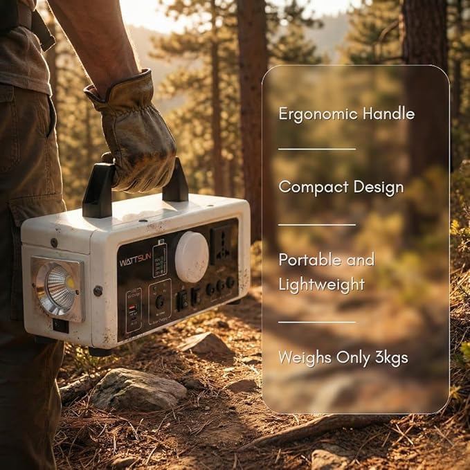 HP-450Li 450VA Modified Sine Wave Ultra Lightweight Solar Power Station with 296Wh Battery