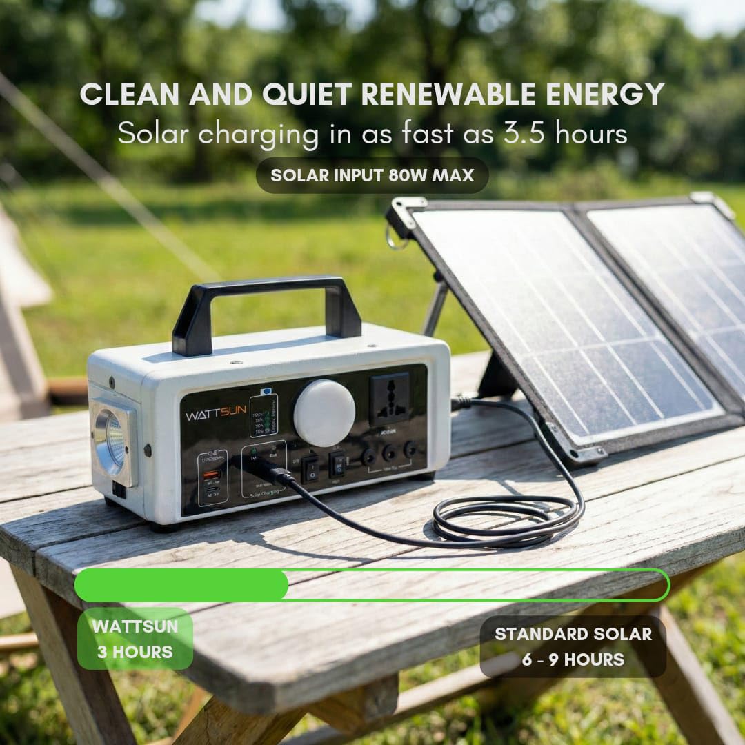 HP-450Li 450VA Modified Sine Wave Ultra Lightweight Solar Power Station with 296Wh Battery