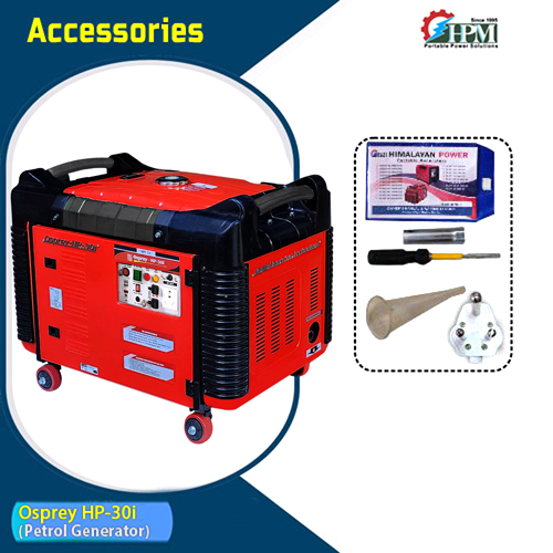 3 KVA Petrol Inverter Generator with lpg, Model Osprey HP-30i, Recoil Start