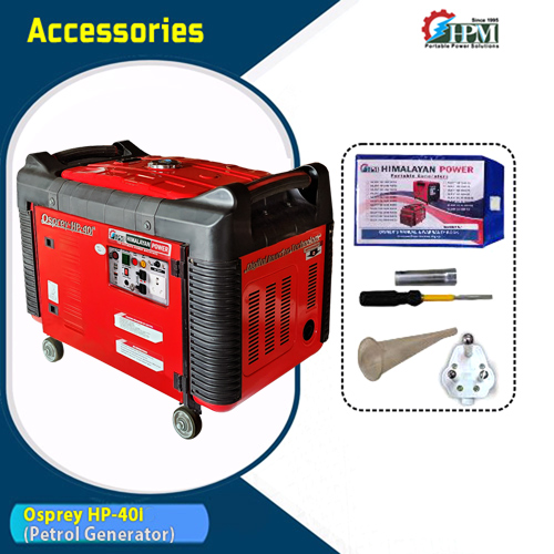 4 KVA Petrol Inverter Generator with lpg , Model Osprey HP-40i, Recoil Start