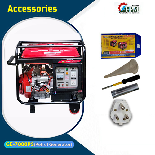 6 KVA Portable Petrol Generator with lpg , Model GE-7000PS