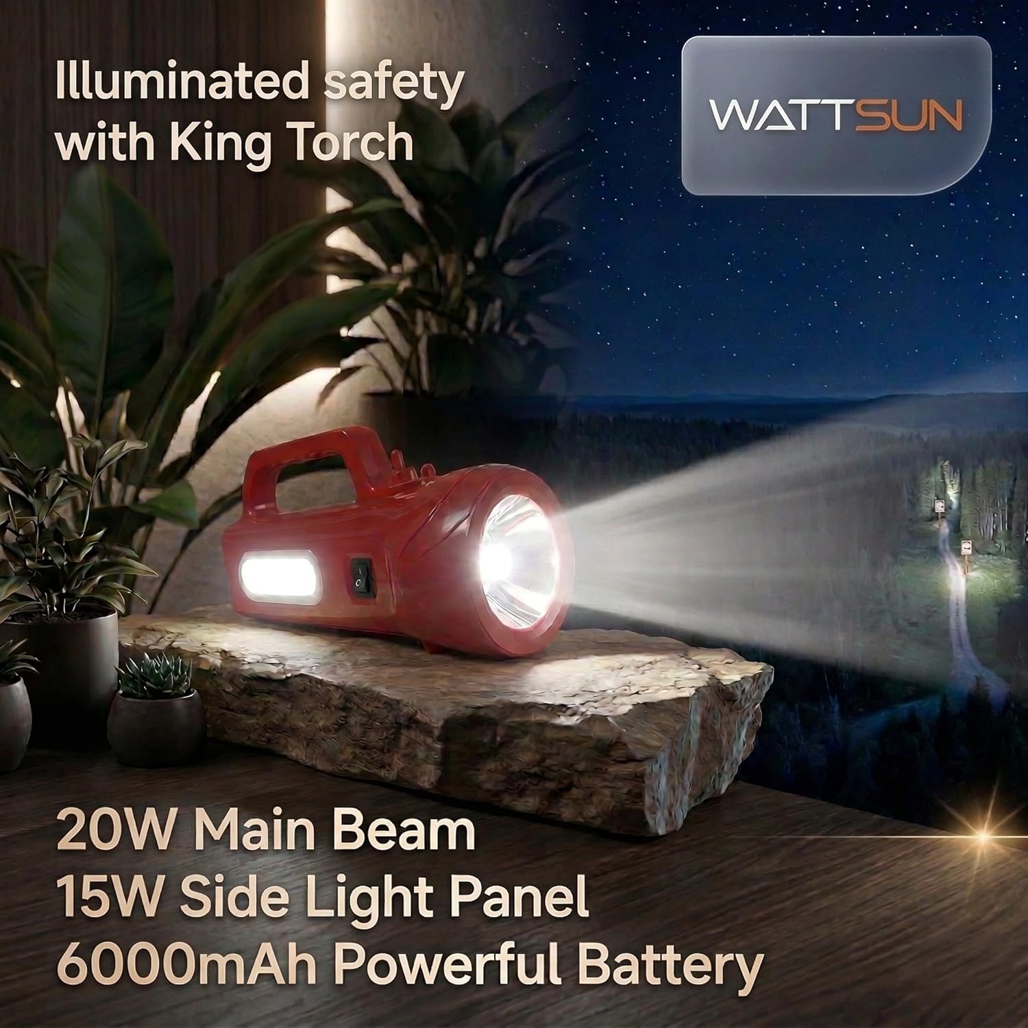 20Watt Rechargeable Nano King Torch,RT-6020Li